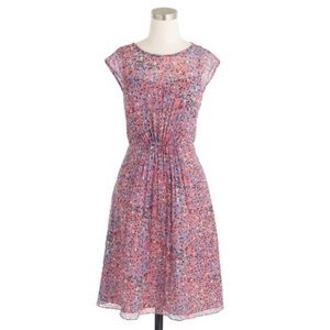 J.Crew retail watercolor pink blue dress size 6